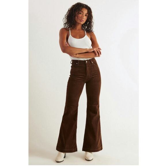 Rollas East Coast Flare Chocolate Brown Size 28 - Picture 1 of 8